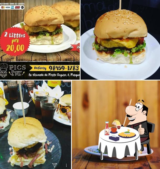 Hambúrguer em Pigs' Burg