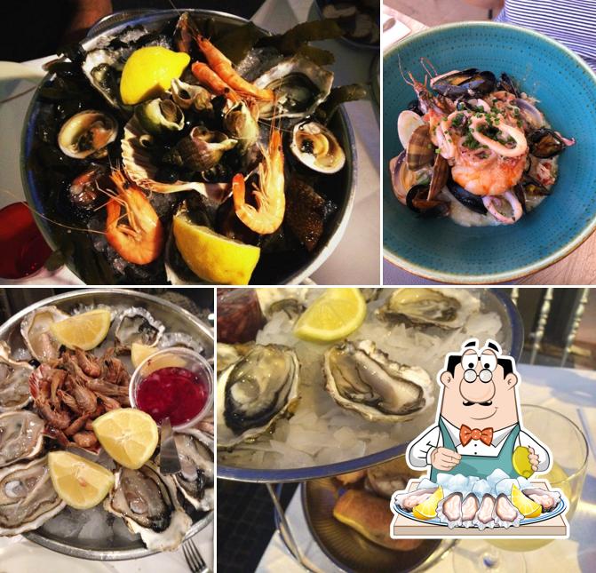 Prenez différents repas à base de fruits de mer disponibles à Rendez-Vous