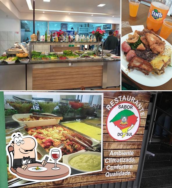 Comida em Restaurante Sabor do Sul