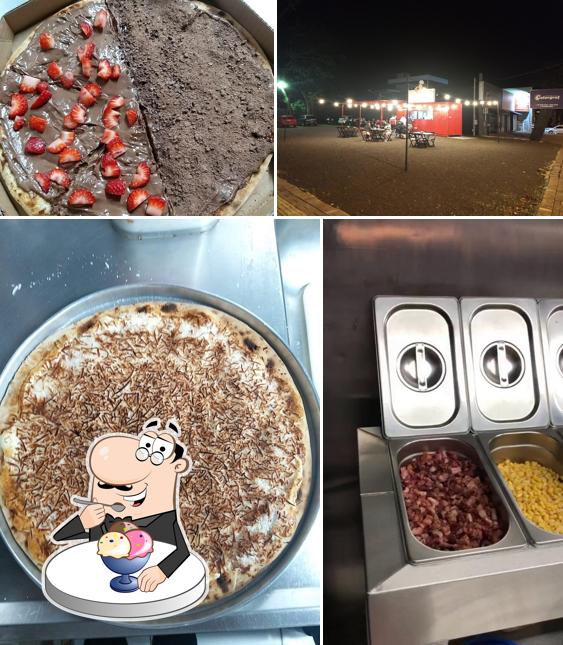 Pizza Man Foz serve uma seleção de pratos doces