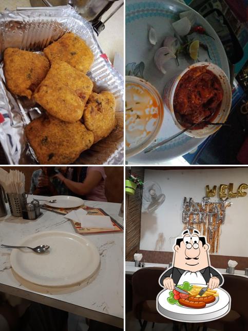 The picture of food and interior at LAL MARWADI DABA