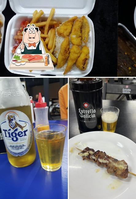 Peixe e fritas em Espetinho do Pezão