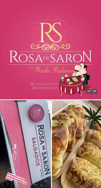 Rosa de Saron Lanchonete serve uma escolha de pratos doces