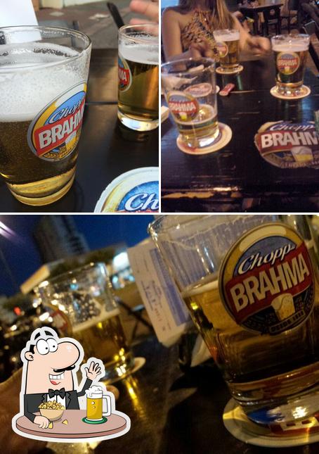 Quiosque Chopp Brahma offerece uma opção de cervejas