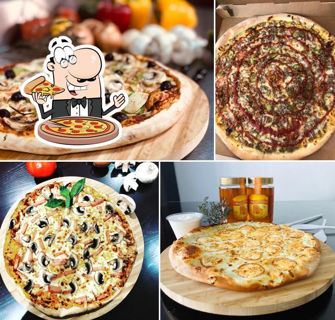 A O délice pizza, vous pouvez commander des pizzas