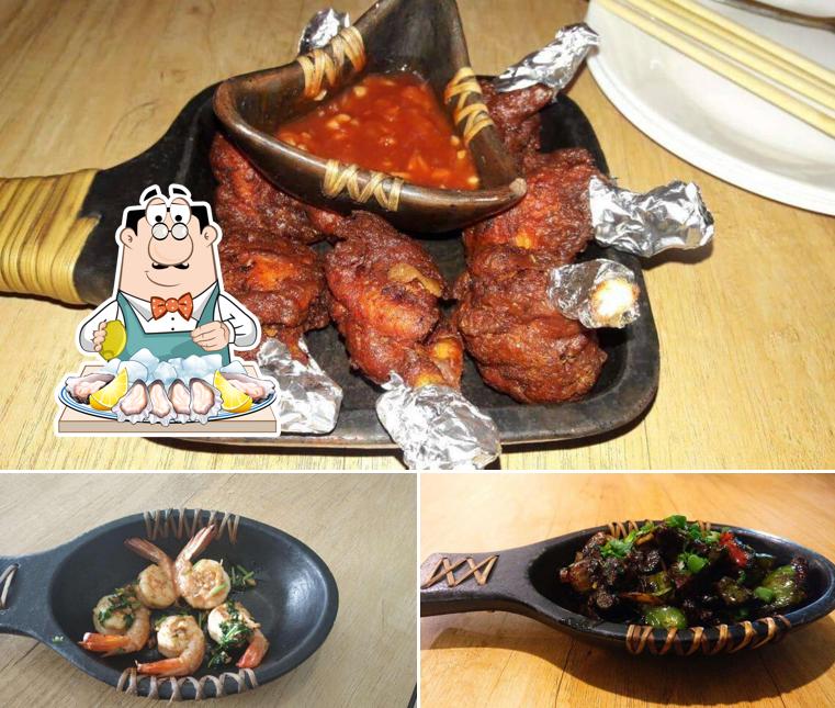 Try out various seafood items available at Zing's North East Kitchen