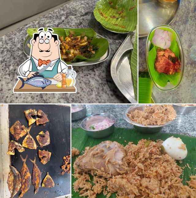 Grilled salmon at Chellams Seafood Restaurant