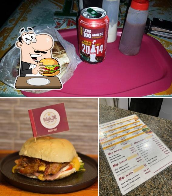 Peça um hambúrguer no Max Burger