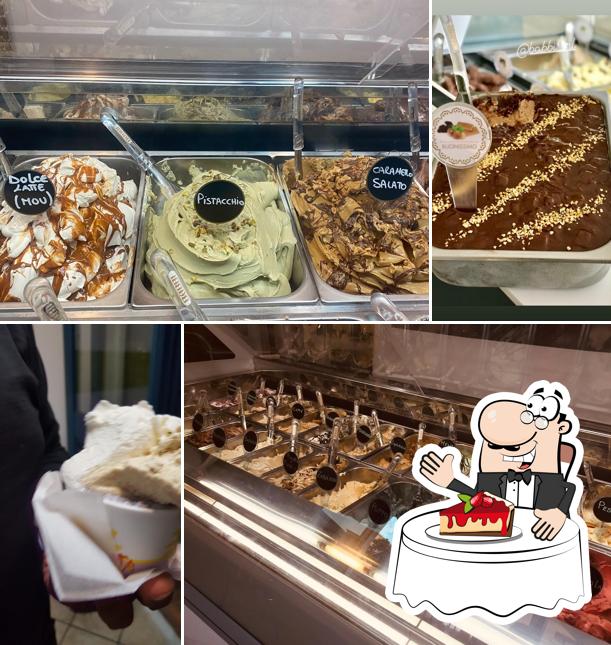 Il buon gelato propone un'ampia selezione di dessert