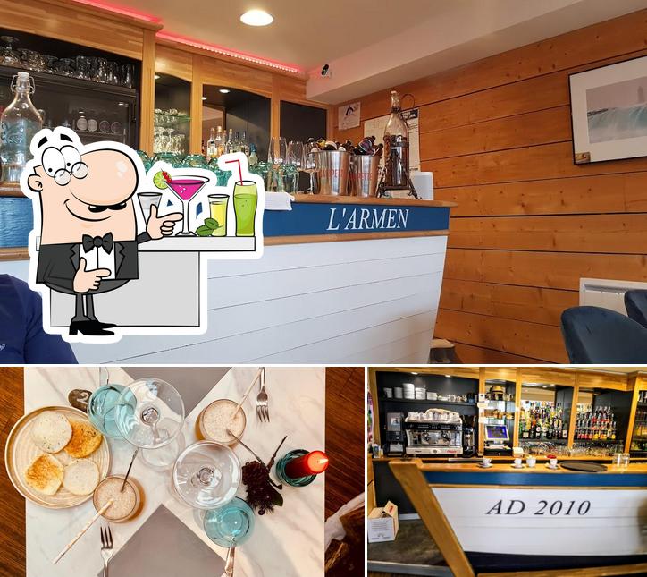 La photo de la comptoir de bar et intérieur de L' Armen’s