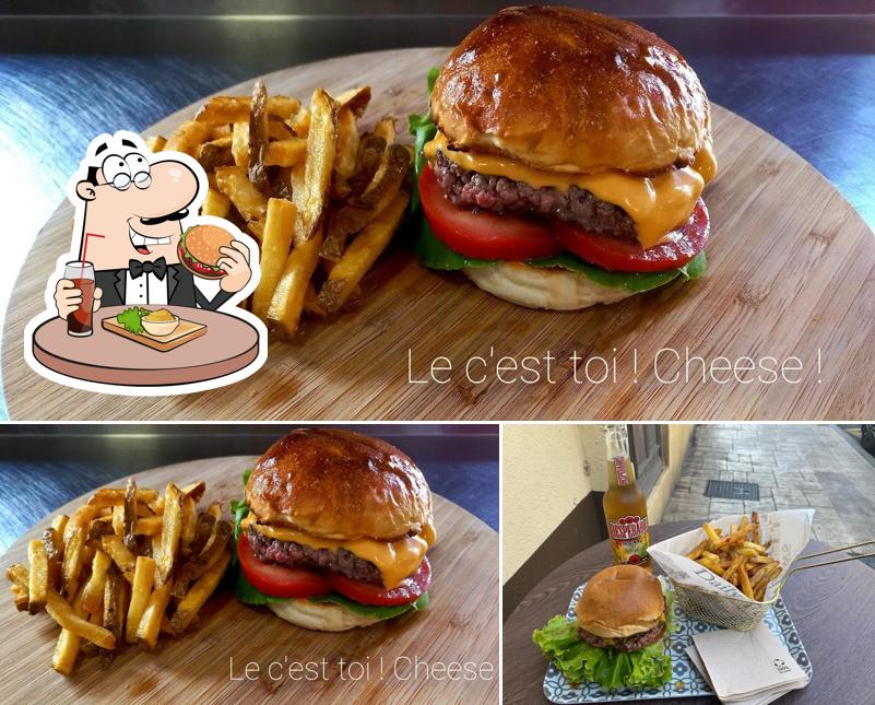 Essayez un hamburger à Le c'est toi