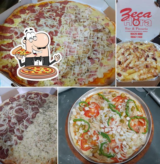 Consiga pizza no Pizzaria Zeca Hora Original