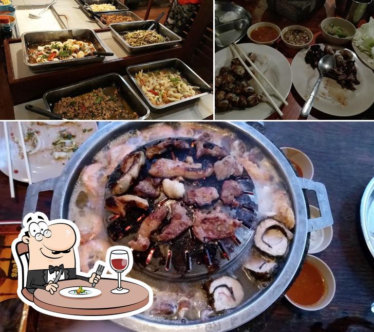 Food at Sadao Tea Garden (Steamboat)