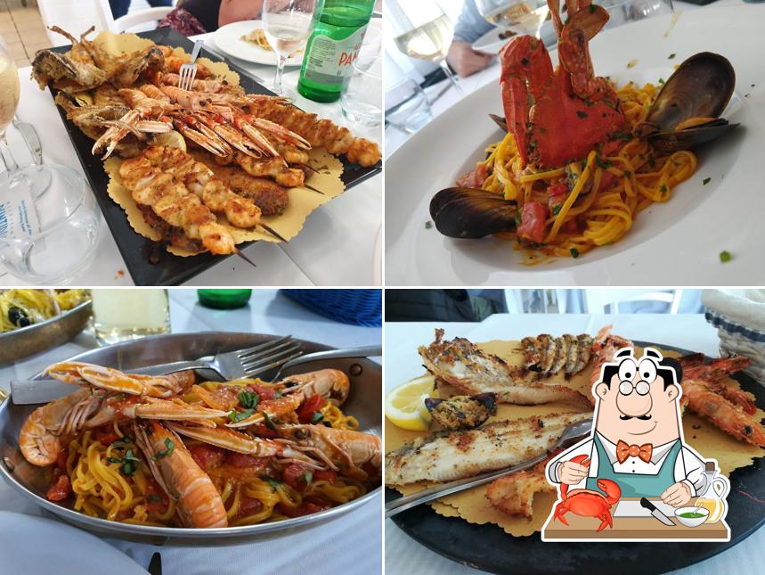 Order different seafood items served at Ristorante Puntiron's