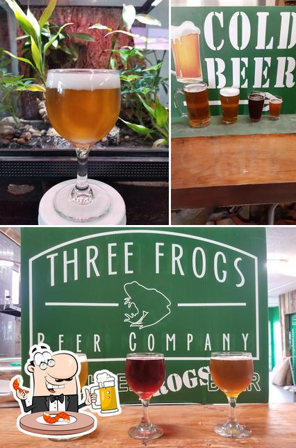 "Three Frogs Beer Company" предлагает широкий выбор сортов пива