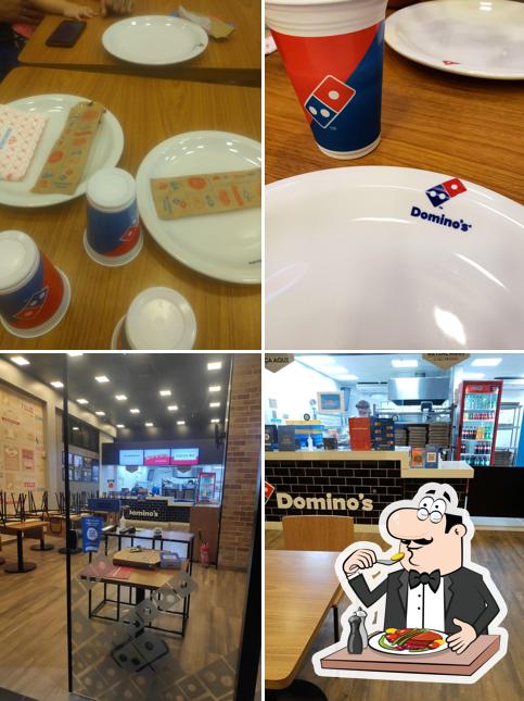 Dê uma olhada a foto apresentando comida e interior no Domino's Pizza - Pitangueiras