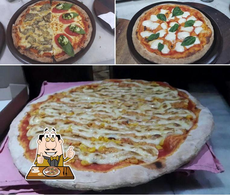 Peça diversos variedades de pizza