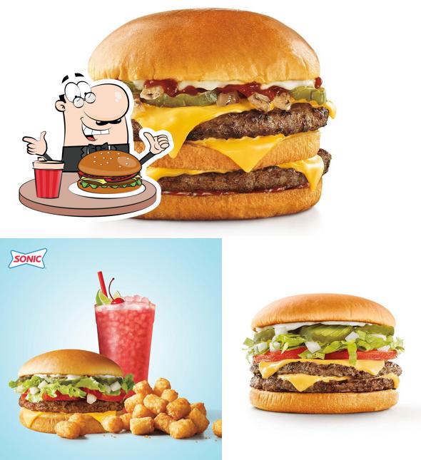 Try out a burger at Sonic Drive-In