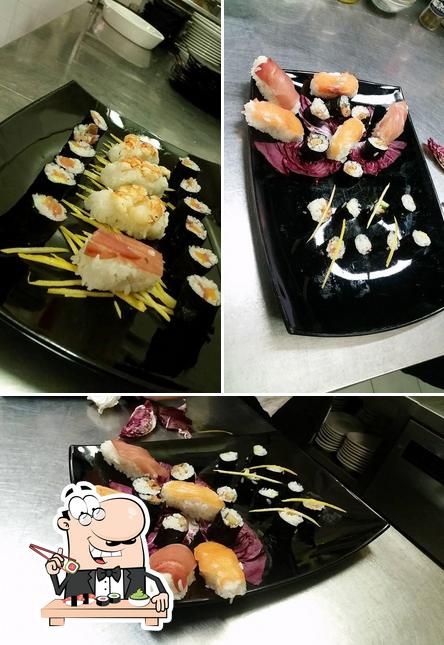Scegli le diverse opzioni di sushi