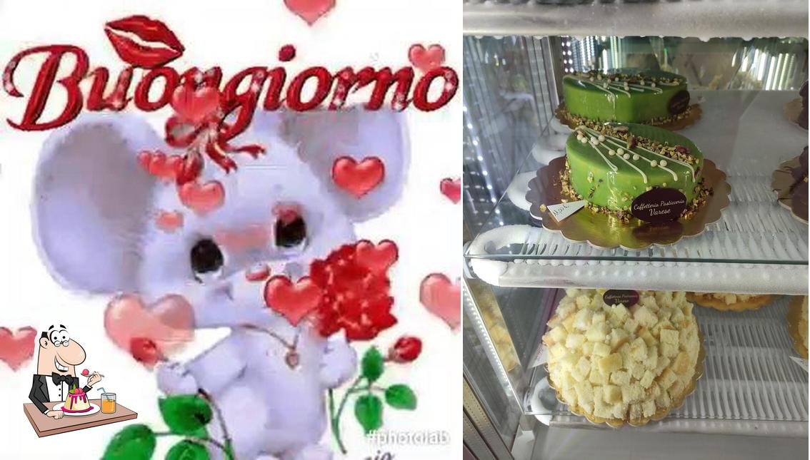 Caffetteria Pasticceria Varese serve un'ampia selezione di dessert