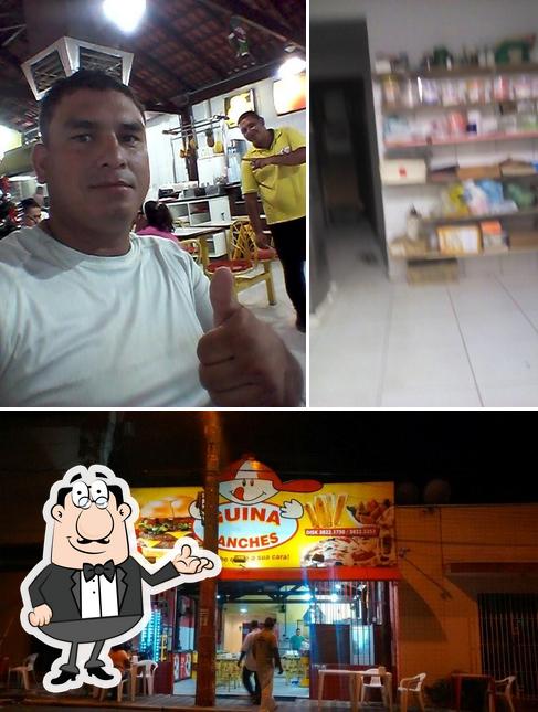 O interior do Guina Lanches