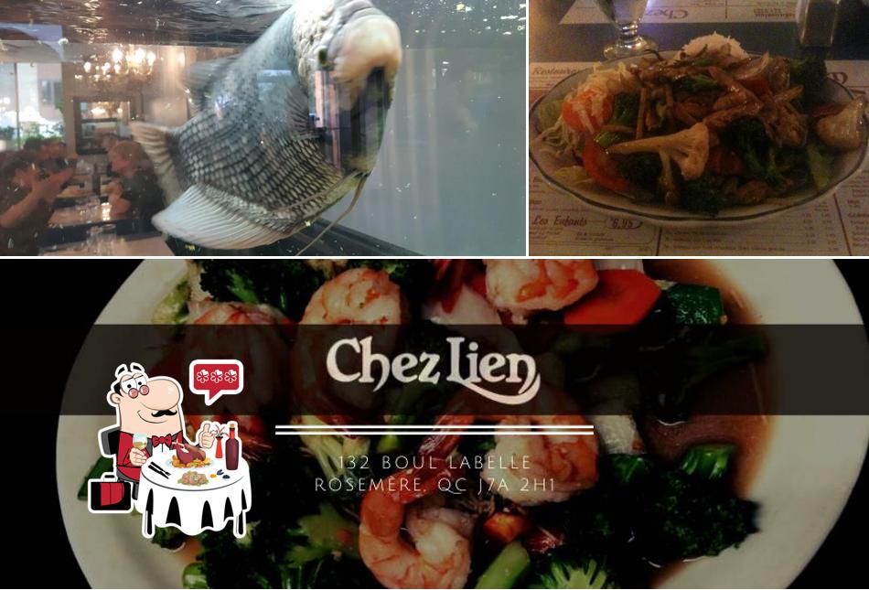 Prenez différents repas à base de fruits de mer proposés par Restaurant Chez Lien