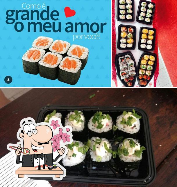 Peça diversas opções de sushi