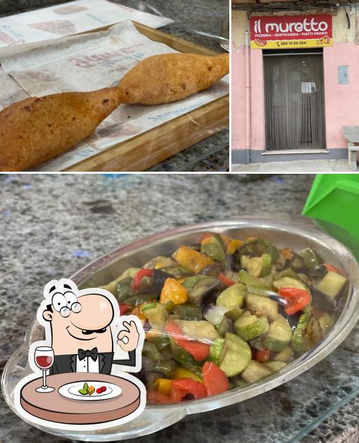 Questa è la foto che presenta la cibo e interni di Il muretto