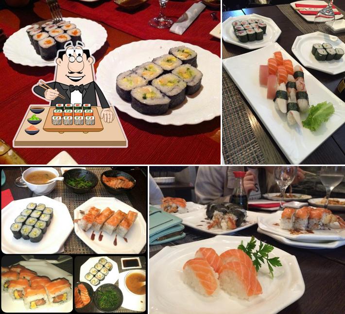 Scegli le diverse opzioni di sushi