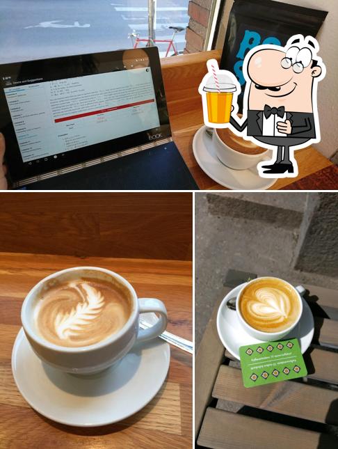 Enjoy a beverage at Kaffecentralen Shop