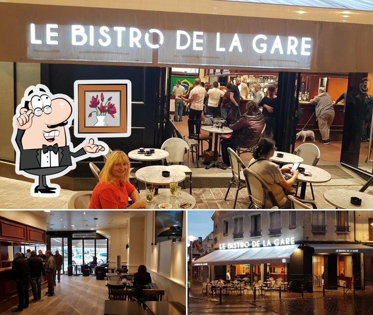 Installez-vous à l'une des tables de Le Bistro de la Gare