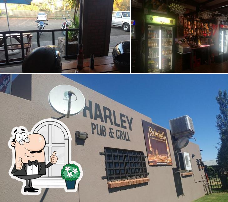 Check out how Harley's Pub & Grill looks outside