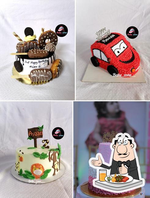Food at BAKE ZONE homemade cakes