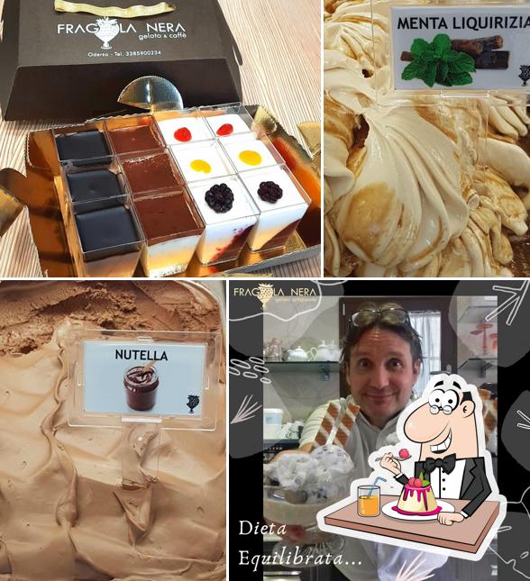 gelateria FRAGOLA NERA propone un'ampia selezione di dolci