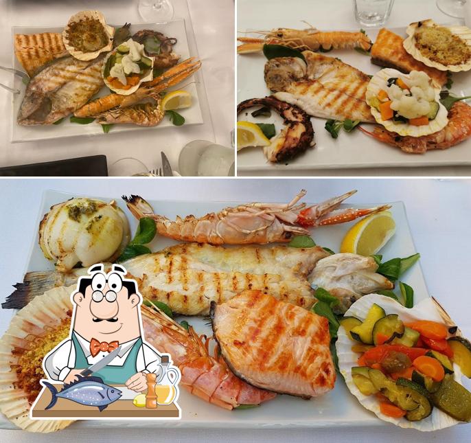 Salmone grigliato al La Virata Trattoria del Pesce