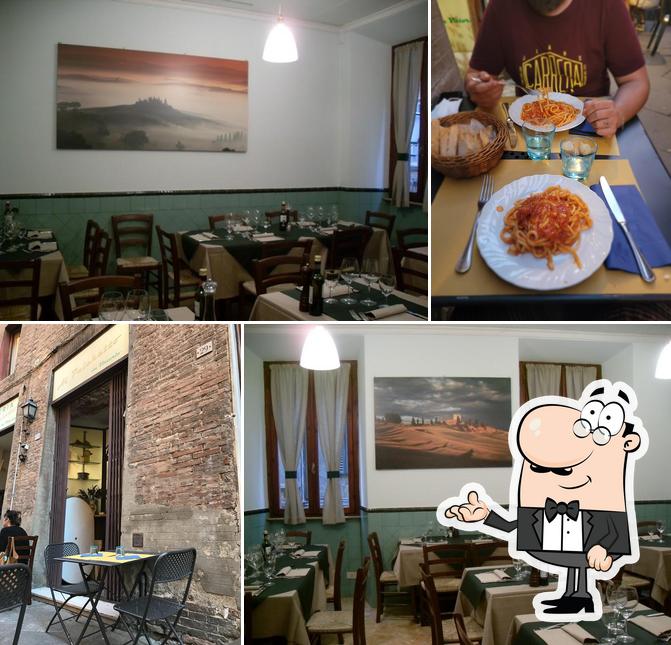 Gli interni di Osteria al Palchetto