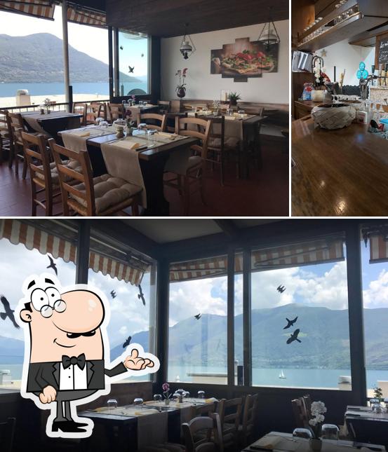 Gli interni di Osteria Pizzeria Colibrì Brissago