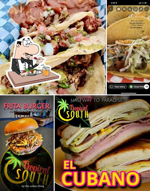 Tacos, sandwich de porc effiloché et club sandwichs à Tropical South