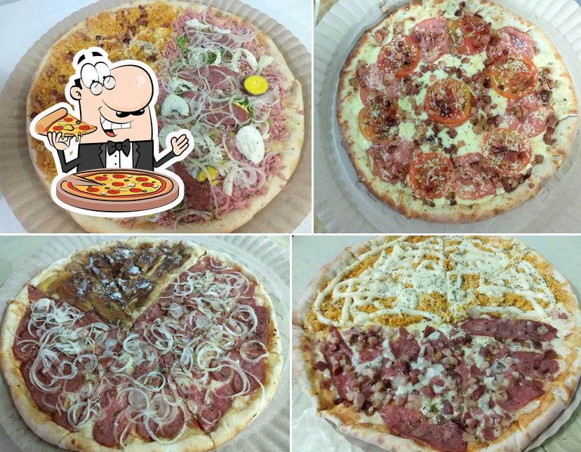 Consiga diferentes tipos de pizza