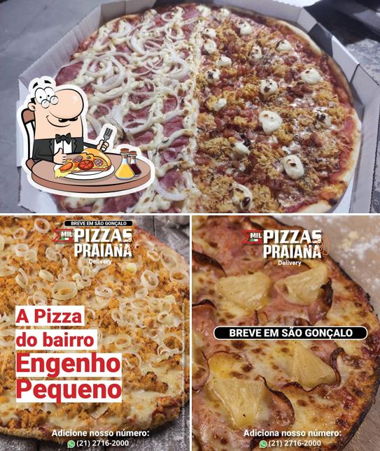 No Pizzaria Mil Pizzas Praiana, você pode conseguir pizza