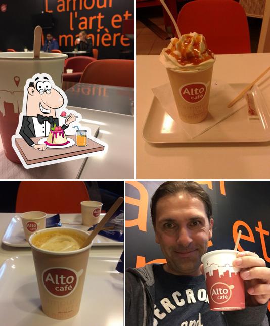 Alto Cafe offre une sélection de plats sucrés