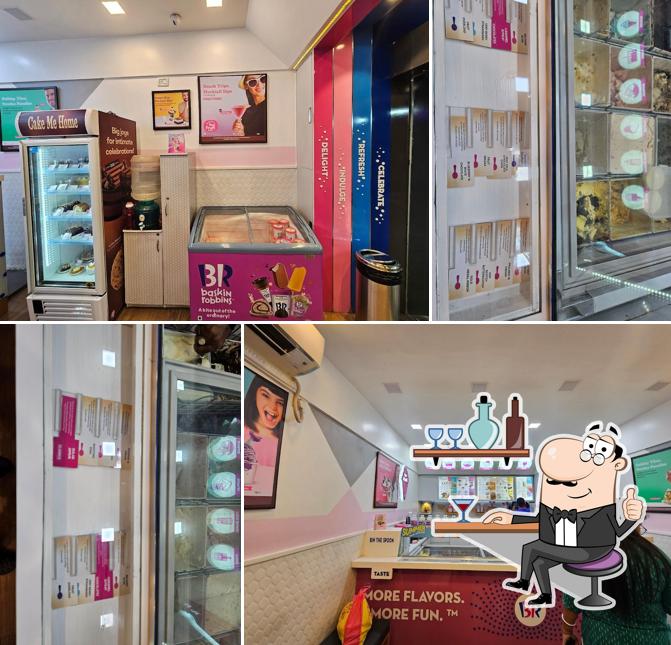 The interior of Baskin Robbins