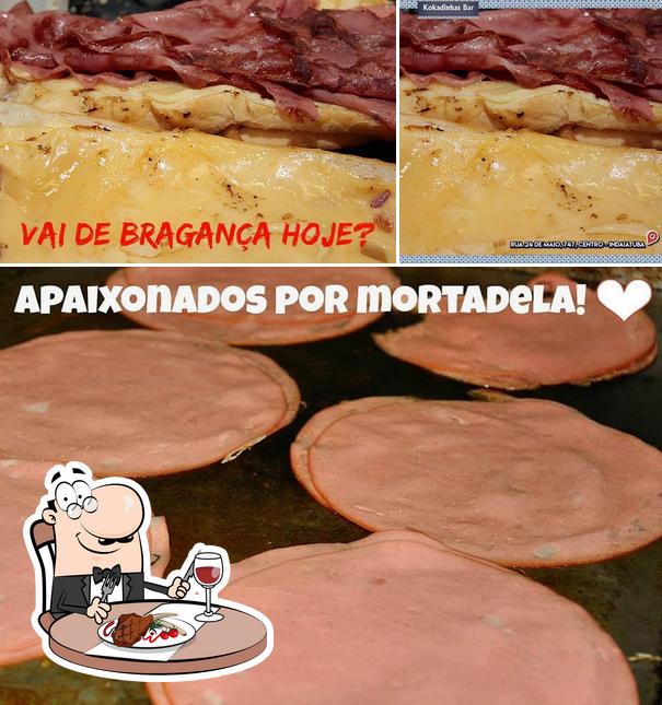 Prove refeições de carne no Kokadinhas Bar