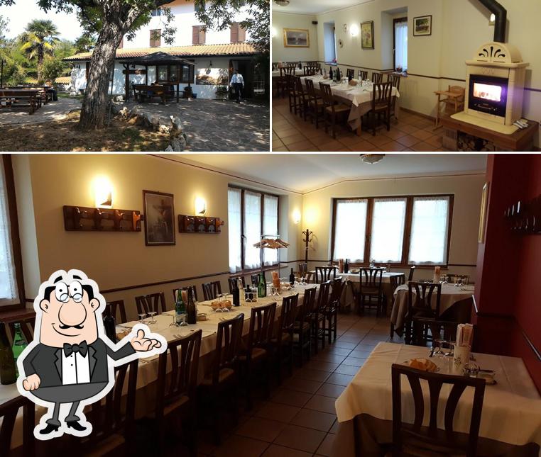 Gli interni di Trattoria Dal Checo