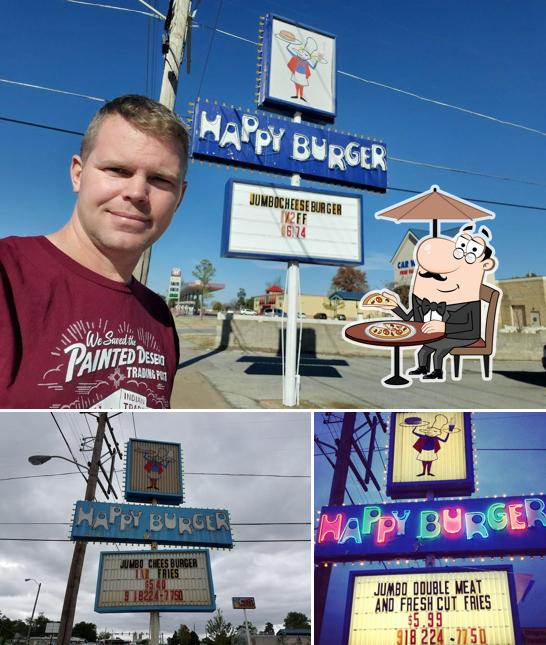 Посмотрите, как "Happy Burger" выглядит снаружи