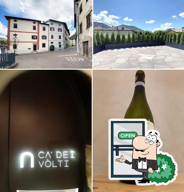 Tra le diverse cose da Ca dei volti si possono trovare la esterno e bevanda