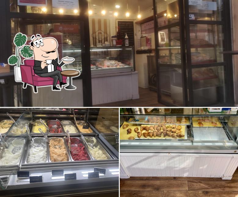 Gli interni di Gelato Neked - Caffè e Ciambelle