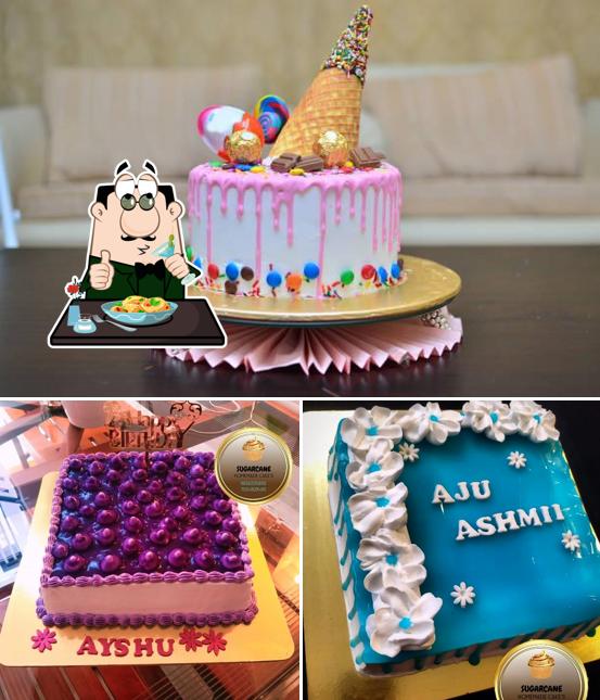 Sugarcane cakes and pastries