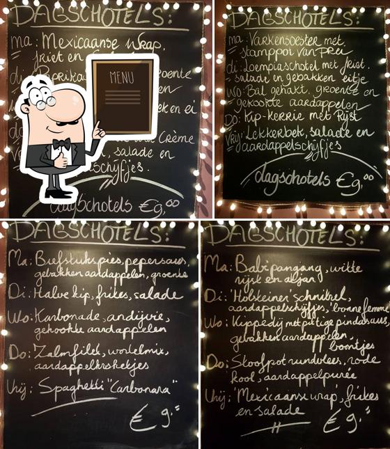 Découvrez les formules du jour sur le tableau