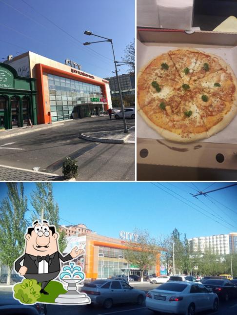 Las fotos de exterior y pizza en City